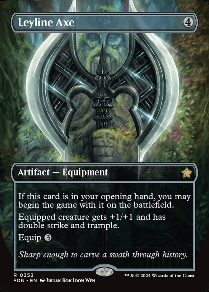 Machado da Linha de Força / Leyline Axe - Magic: The Gathering - MoxLand