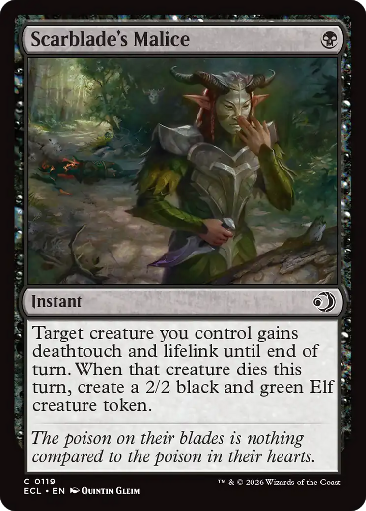 Maleficência da Estigmista / Scarblade's Malice - Magic: The Gathering - MoxLand