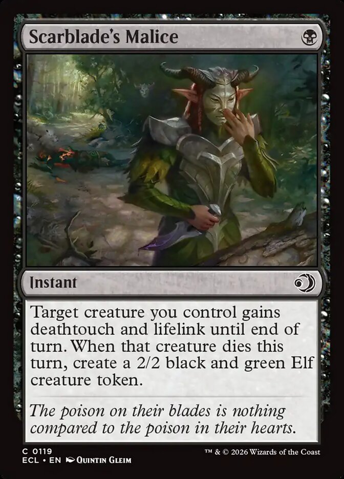 Maleficência da Estigmista / Scarblade's Malice - Magic: The Gathering - MoxLand