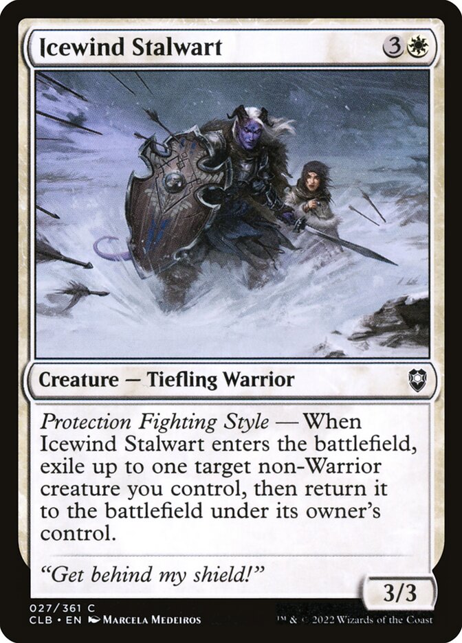 Resoluto do Vento Gélido / Icewind Stalwart - Magic: The Gathering - MoxLand
