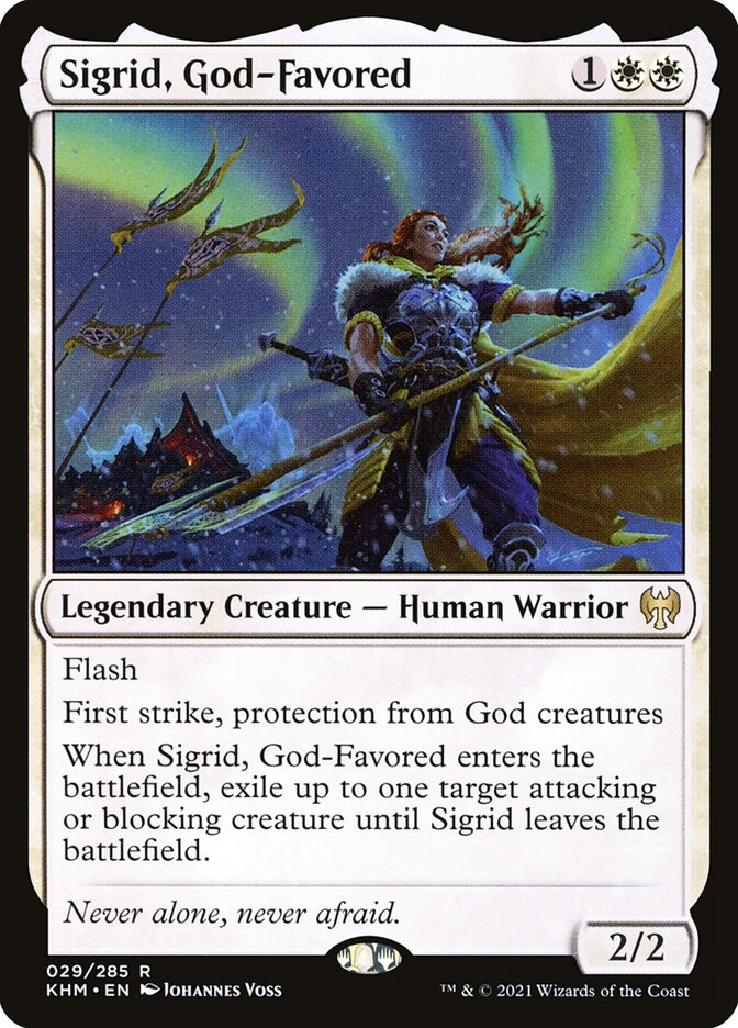 Sigrid, Favorecida pelos Deuses / Sigrid, God-Favored - Magic: The Gathering - MoxLand