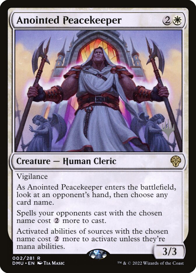 Guardião da Paz Ungido / Anointed Peacekeeper - Magic: The Gathering - MoxLand