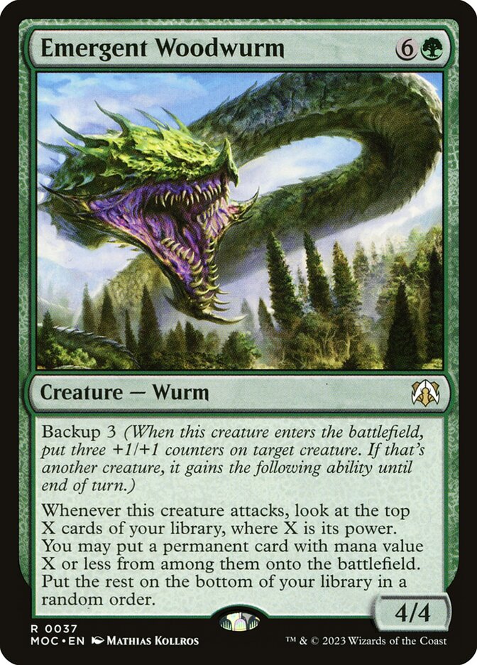 Vorme das Matas Emergente / Emergent Woodwurm - Magic: The Gathering - MoxLand