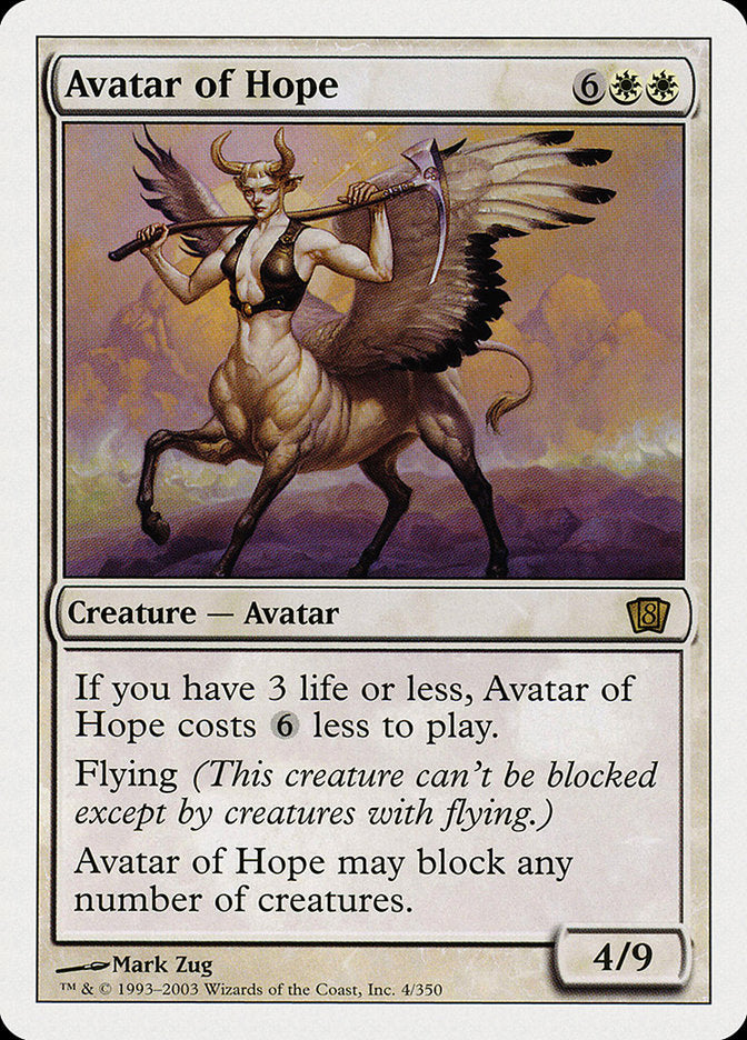 Avatar da Esperança / Avatar of Hope - Magic: The Gathering - MoxLand