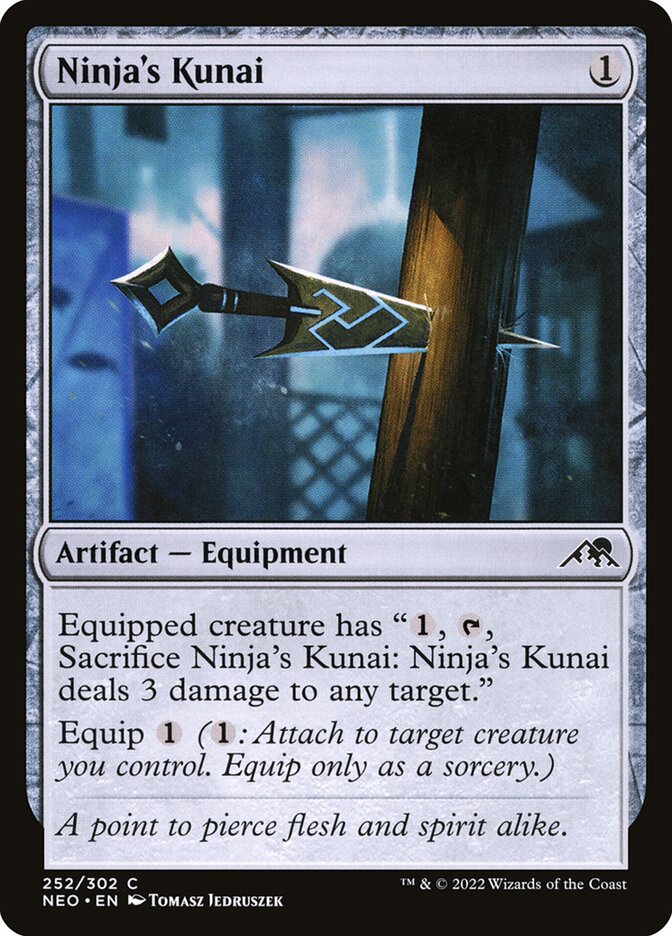 Kunai do Ninja / Ninja's Kunai - Magic: The Gathering - MoxLand