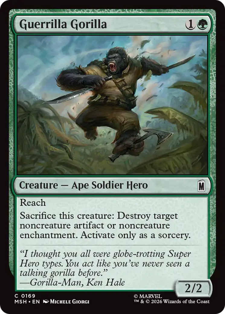 Guerrilla Gorilla - Magic: The Gathering - MoxLand