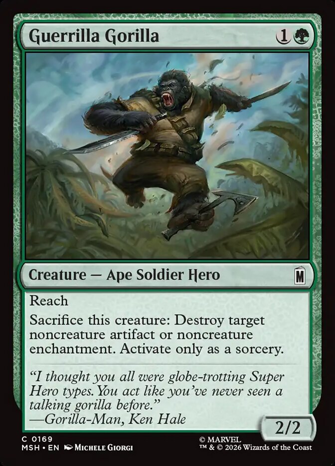 Guerrilla Gorilla - Magic: The Gathering - MoxLand
