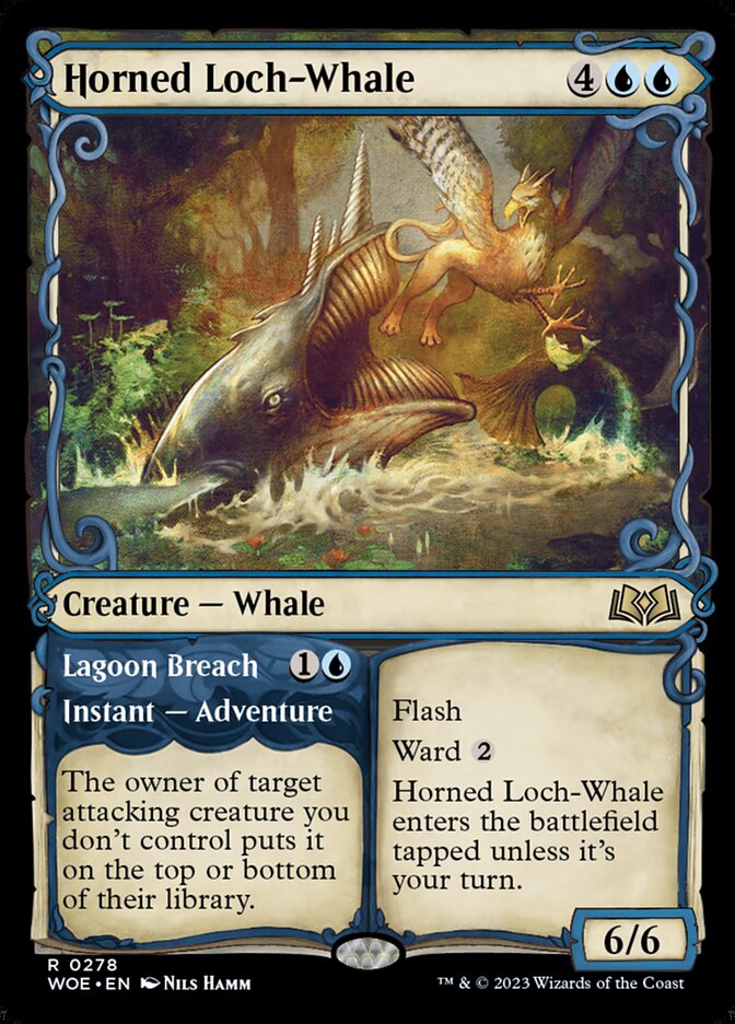 Baleia-lacustre-de-chifre / Horned Loch-Whale - Magic: The Gathering - MoxLand