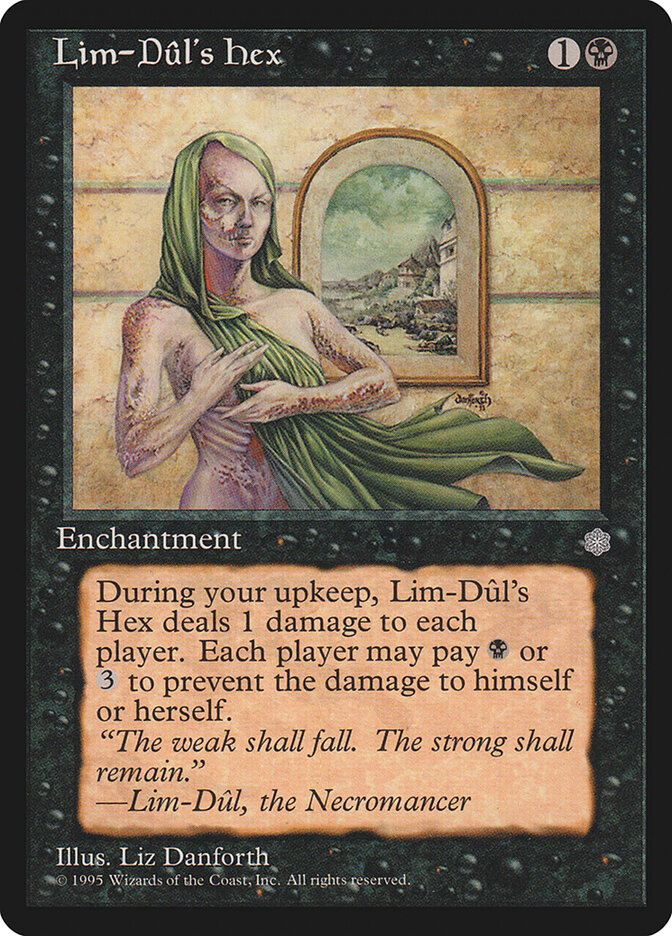 Bruxaria de Lim-Dûl / Lim-Dûl's Hex - Magic: The Gathering - MoxLand