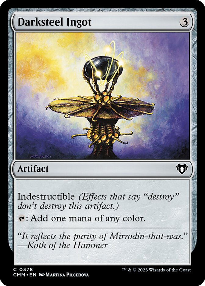 Lingote de Aço Negro / Darksteel Ingot - Magic: The Gathering - MoxLand
