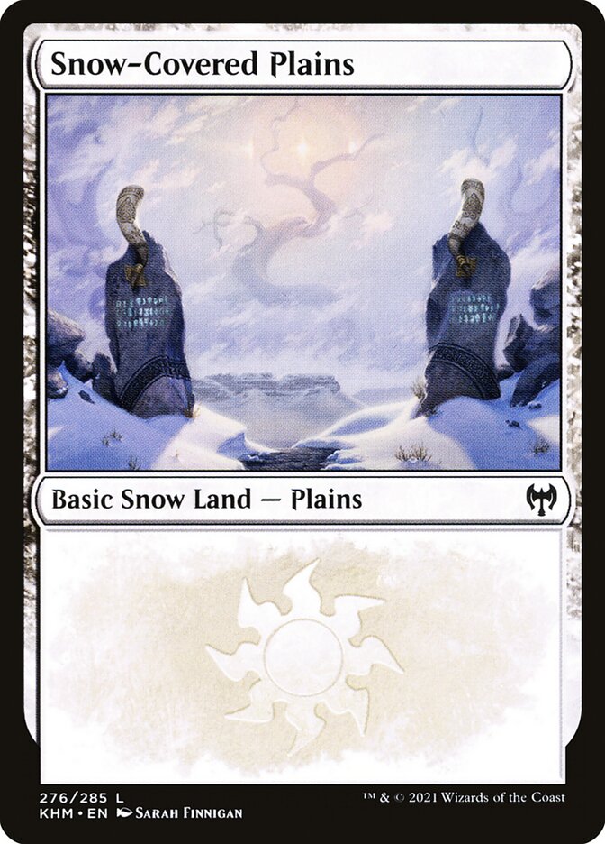 Planície Nevada / Snow-Covered Plains - Magic: The Gathering - MoxLand