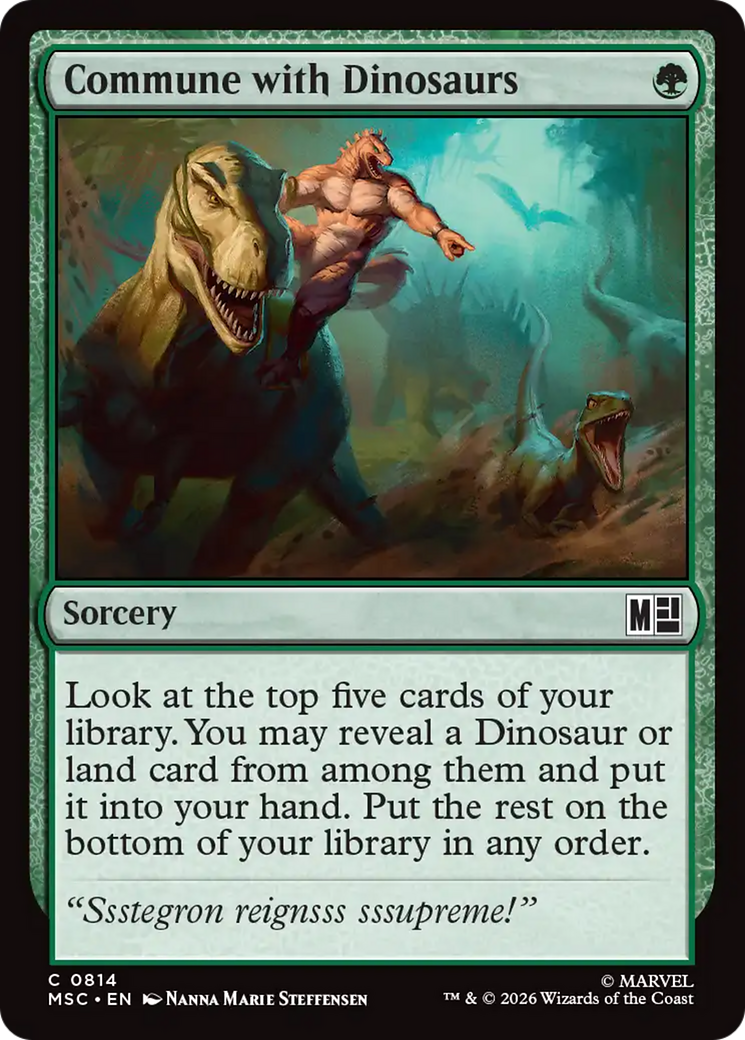 Comungar com os Dinossauros / Commune with Dinosaurs - Magic: The Gathering - MoxLand