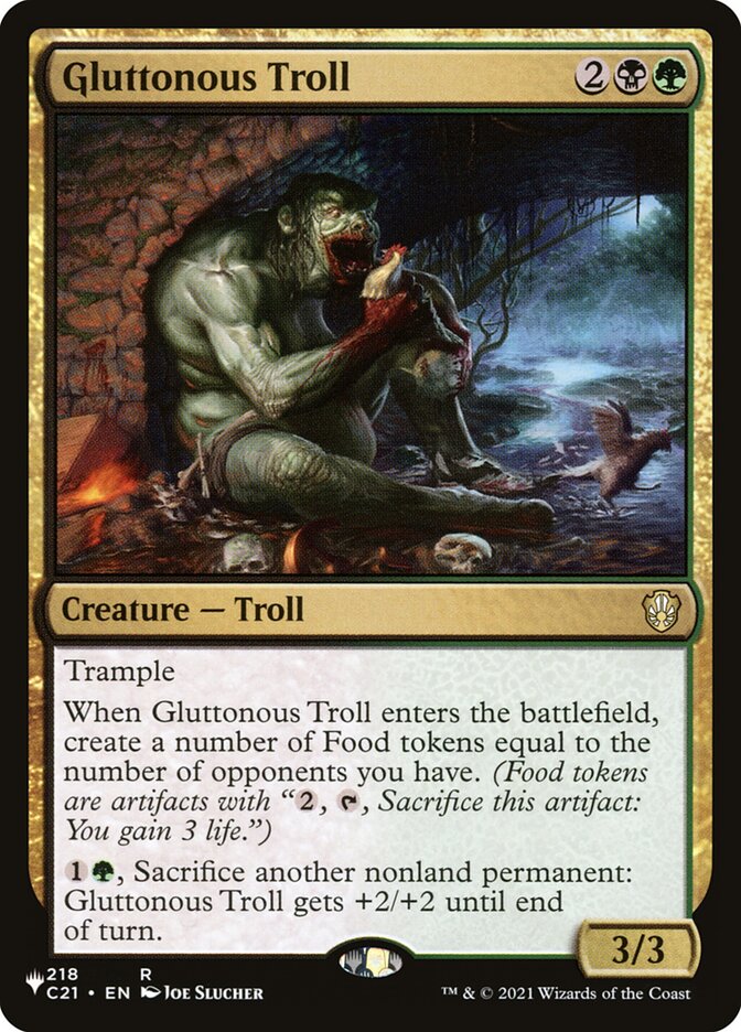 Trol Glutão / Gluttonous Troll - Magic: The Gathering - MoxLand