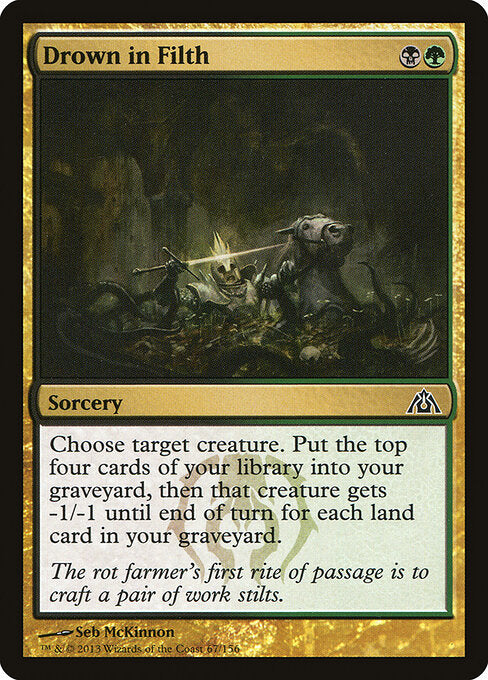Afogar na Imundice / Drown in Filth - Magic: The Gathering - MoxLand