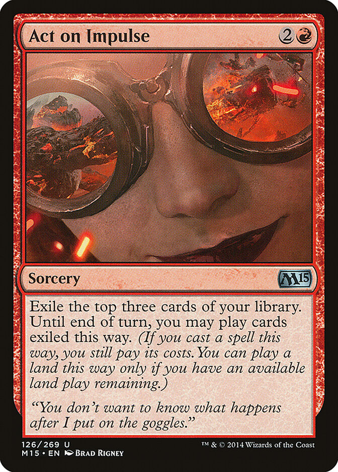 Agir por Impulso / Act on Impulse - Magic: The Gathering - MoxLand