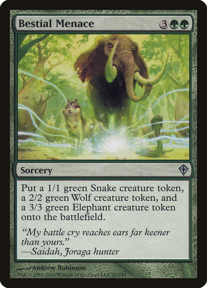 Ameaça Bestial / Bestial Menace - Magic: The Gathering - MoxLand