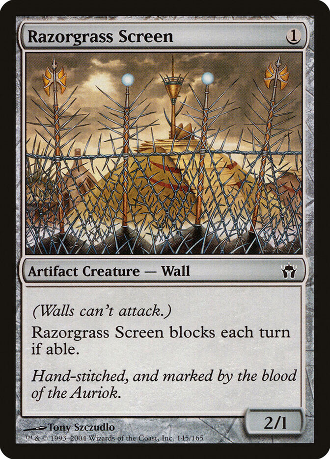 Anteparo de Grama Cortante / Razorgrass Screen - Magic: The Gathering - MoxLand