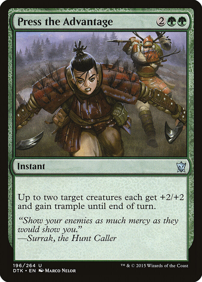 Aproveitar Vantagem / Press the Advantage - Magic: The Gathering - MoxLand