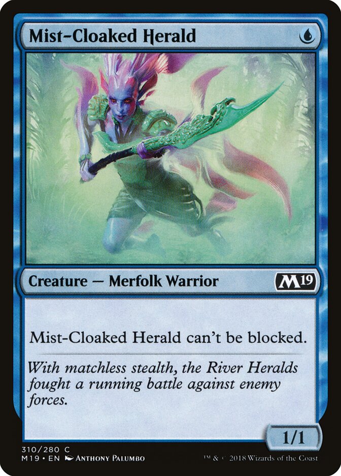 Arauta do Manto de Bruma / Mist-Cloaked Herald - Magic: The Gathering - MoxLand