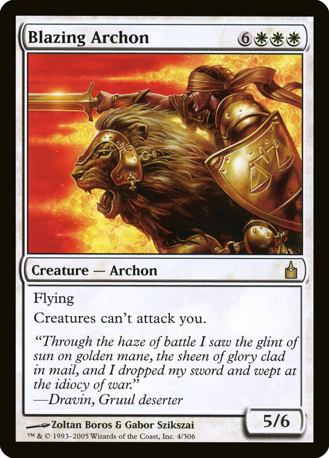 Arconte Flamejante / Blazing Archon - Magic: The Gathering - MoxLand