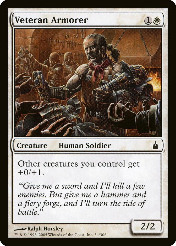 Armeiro Veterano / Veteran Armorer - Magic: The Gathering - MoxLand