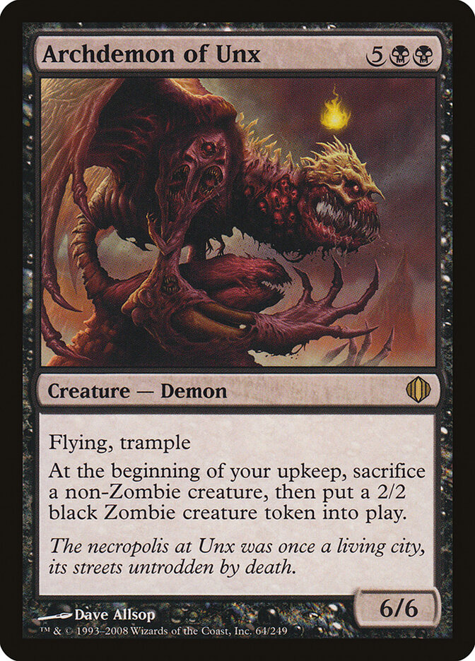 Arquidemônio de Unx / Archdemon of Unx - Magic: The Gathering - MoxLand