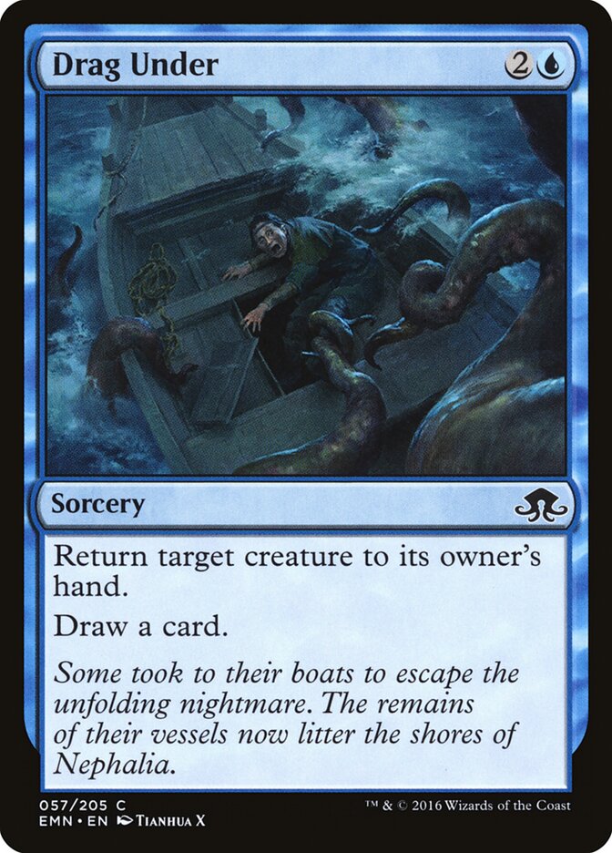 Arrastar para o Fundo / Drag Under - Magic: The Gathering - MoxLand