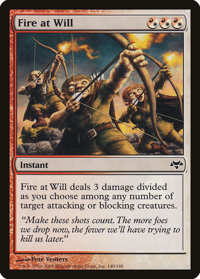Atirar à Vontade / Fire at Will - Magic: The Gathering - MoxLand