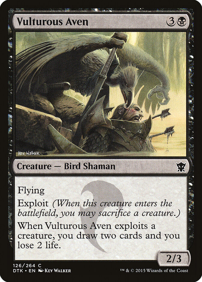 Aviano Rapace / Vulturous Aven - Magic: The Gathering - MoxLand