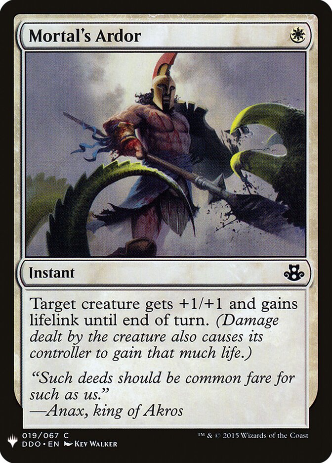Ardor dos Mortais / Mortal's Ardor - Magic: The Gathering - MoxLand