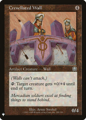 Barreira Crenulada / Crenellated Wall - Magic: The Gathering - MoxLand