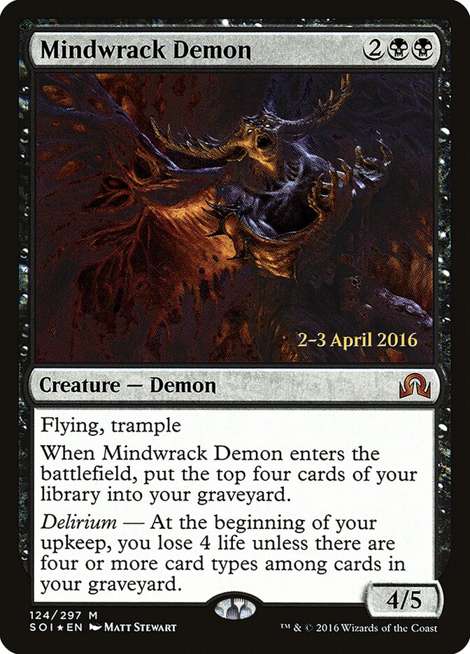 Demônio Arruína-mente / Mindwrack Demon - Magic: The Gathering - MoxLand
