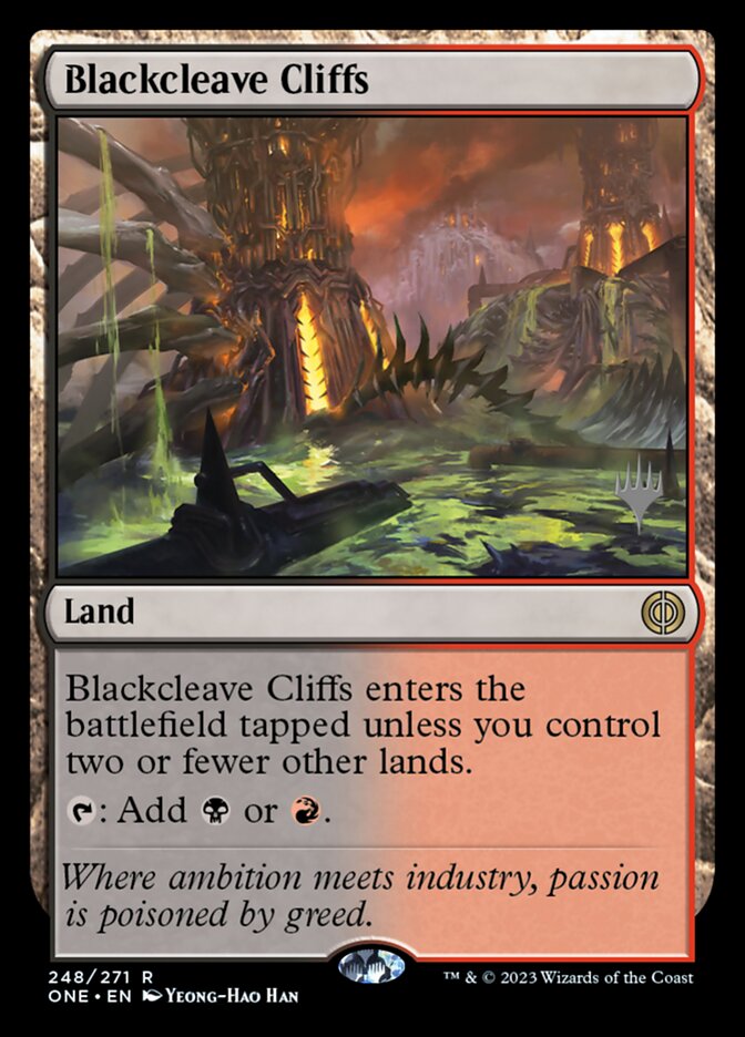 Penhascos de Fenda Negra / Blackcleave Cliffs - Magic: The Gathering - MoxLand