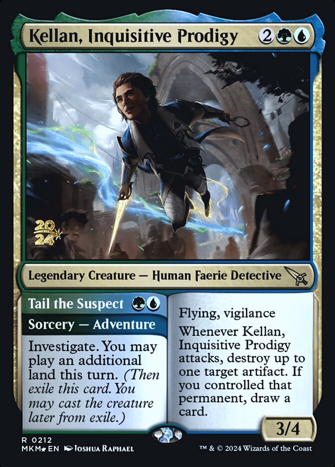 Kellan, Inquisitive Prodigy / Tail the Suspect - Magic: The Gathering - MoxLand
