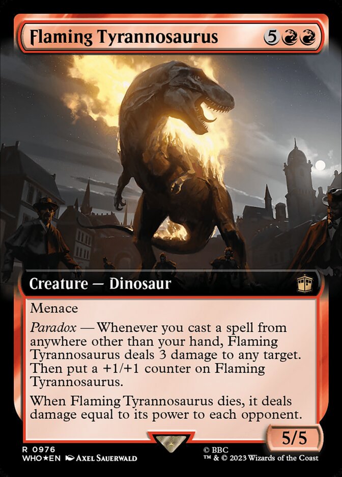 Flaming Tyrannosaurus - Magic: The Gathering - MoxLand