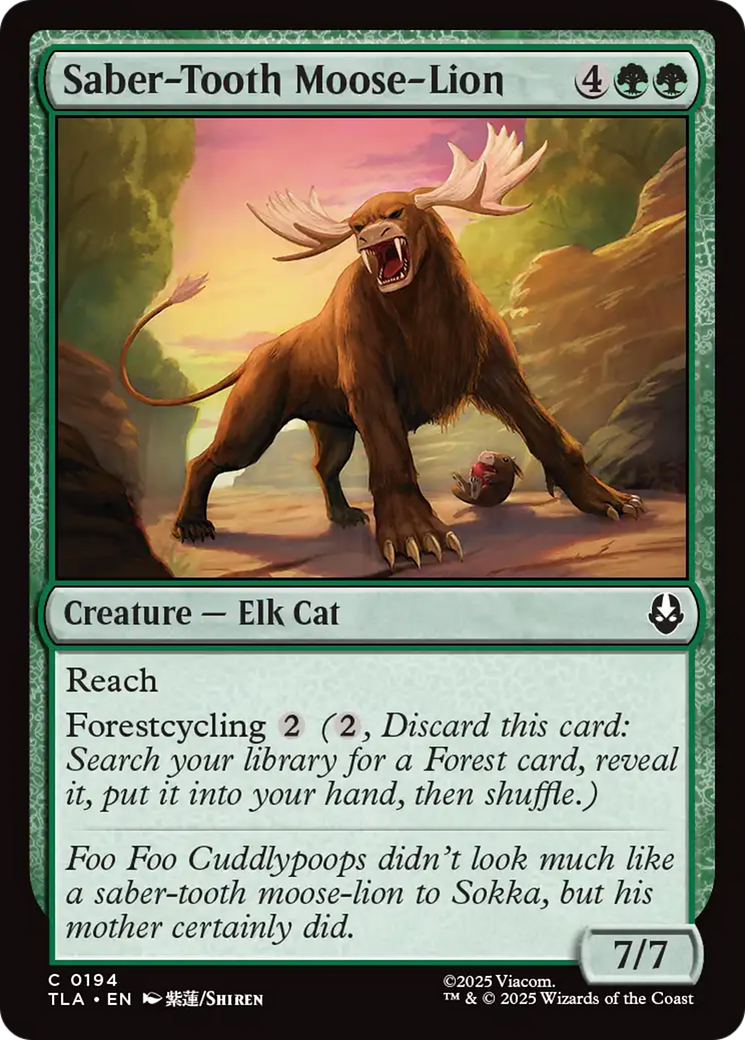 Leão-alce Dente-de-sabre / Saber-Tooth Moose-Lion - Magic: The Gathering - MoxLand