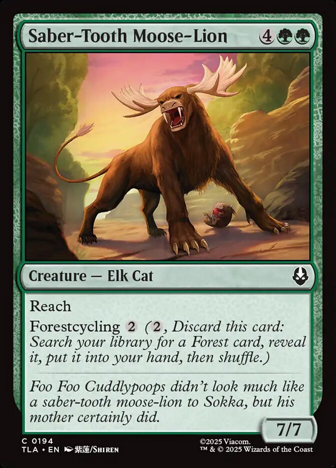 Leão-alce Dente-de-sabre / Saber-Tooth Moose-Lion - Magic: The Gathering - MoxLand