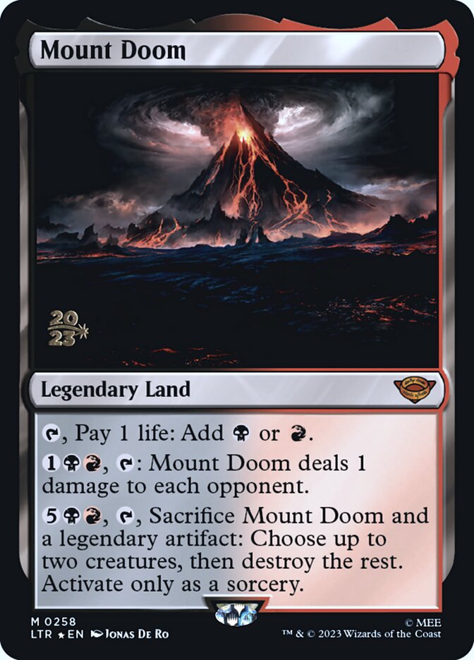 Monte da Perdição / Mount Doom - Magic: The Gathering - MoxLand
