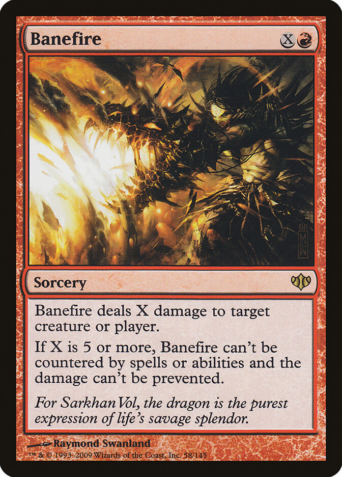 Fogo Devastador / Banefire - Magic: The Gathering - MoxLand