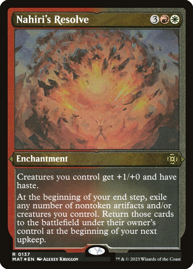 Determinação de Nahiri / Nahiri's Resolve - Magic: The Gathering - MoxLand
