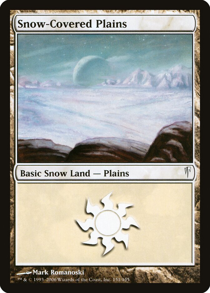 Planície da Neve / Snow-Covered Plains - Magic: The Gathering - MoxLand
