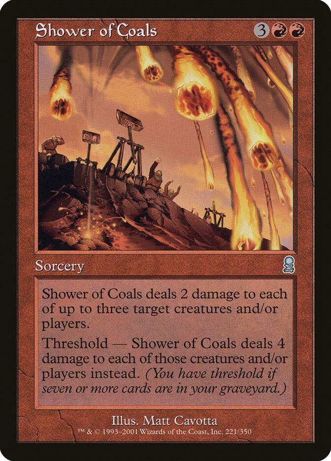 Chuva de Hulha / Shower of Coals - Magic: The Gathering - MoxLand