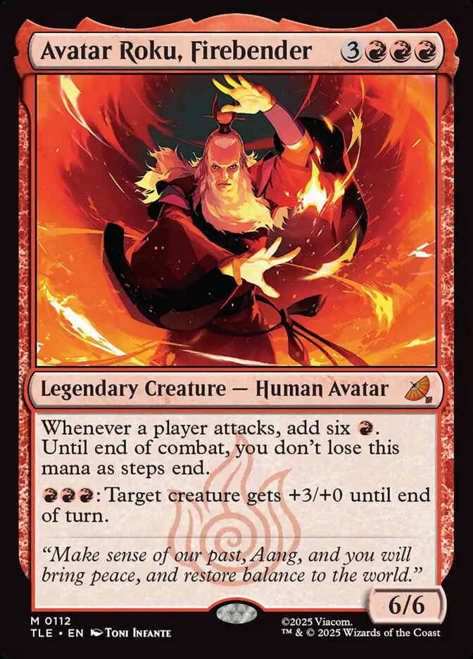 Avatar Roku, Dobrador de Fogo / Avatar Roku, Firebender - Magic: The Gathering - MoxLand