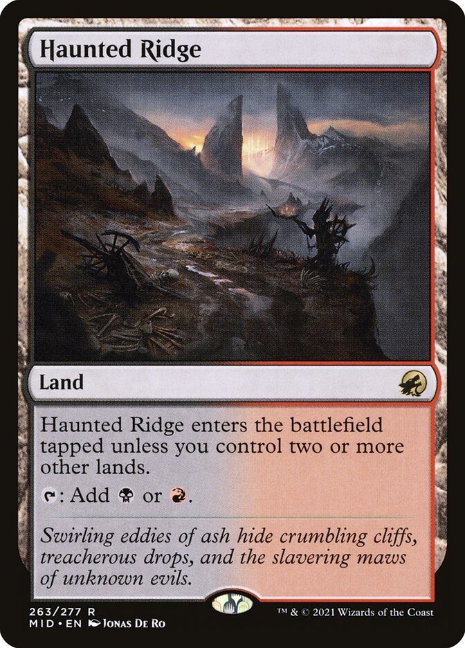 Cordilheira Assombrada / Haunted Ridge - Magic: The Gathering - MoxLand
