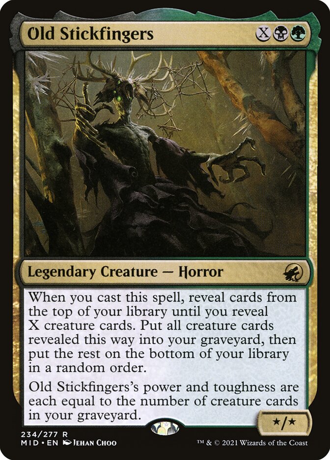 Velho Dedos-de-palito / Old Stickfingers - Magic: The Gathering - MoxLand