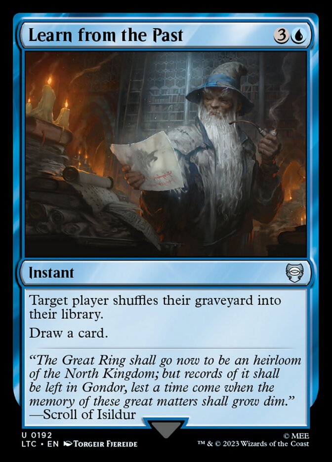 Aprender com o Passado / Learn from the Past - Magic: The Gathering - MoxLand