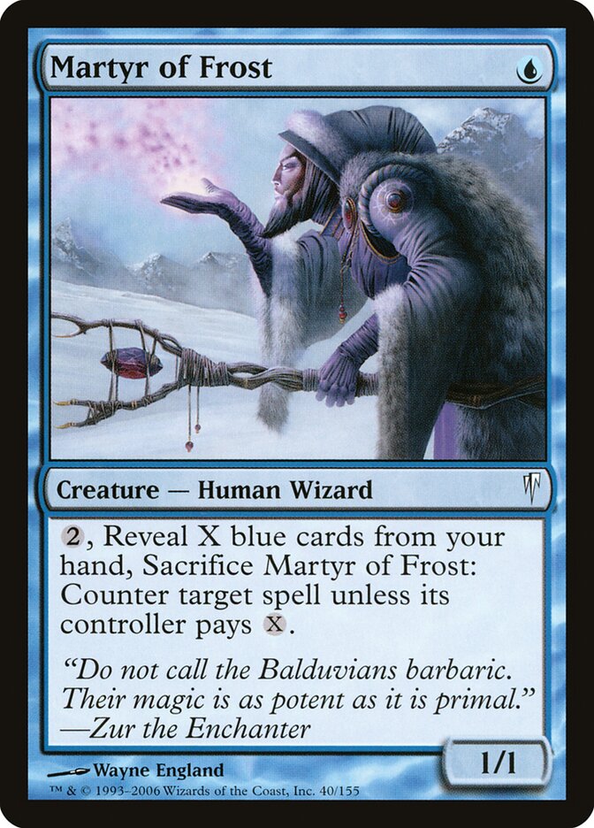 Mártir da Geada / Martyr of Frost - Magic: The Gathering - MoxLand