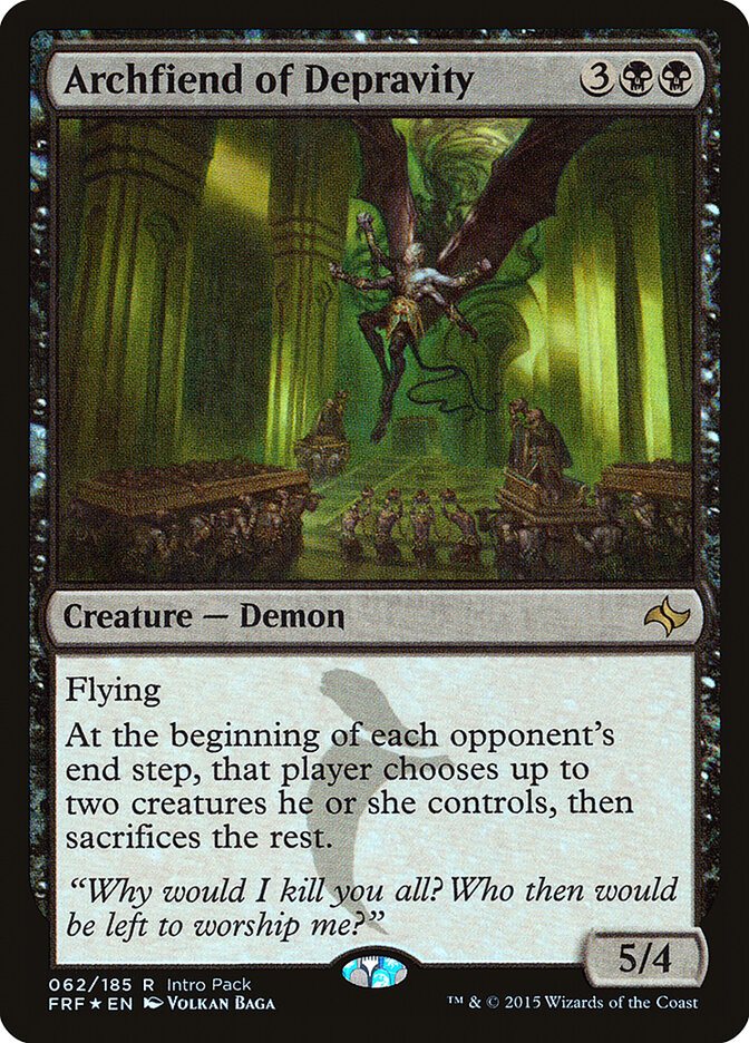 Arquidemônio da Depravação / Archfiend of Depravity - Magic: The Gathering - MoxLand