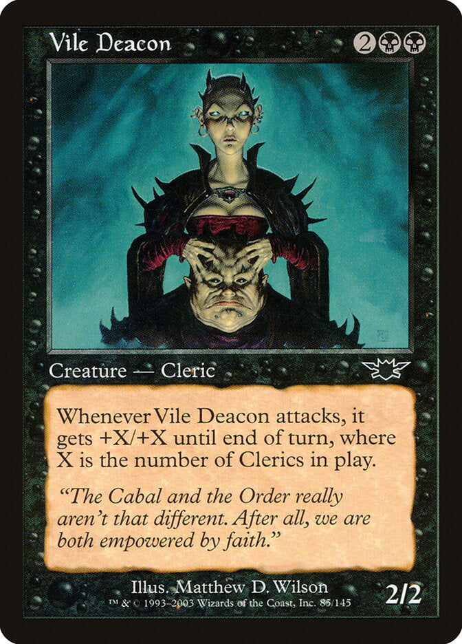 Diácono Vil / Vile Deacon - Magic: The Gathering - MoxLand
