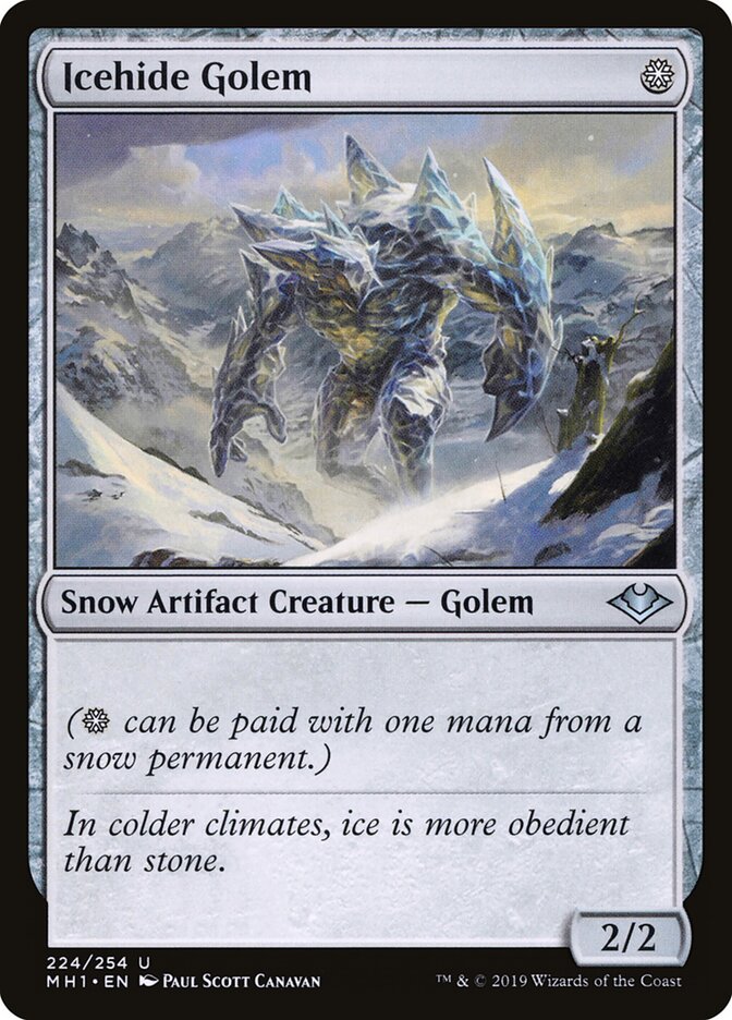 Golem Glaciodérmico / Icehide Golem - Magic: The Gathering - MoxLand